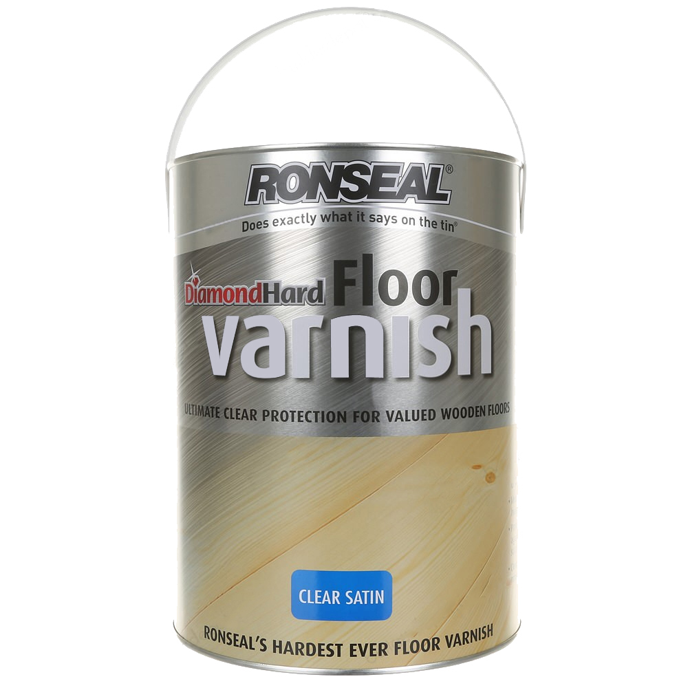 Ronseal Diamond Hard Floor Varnish Clear Satin 5l