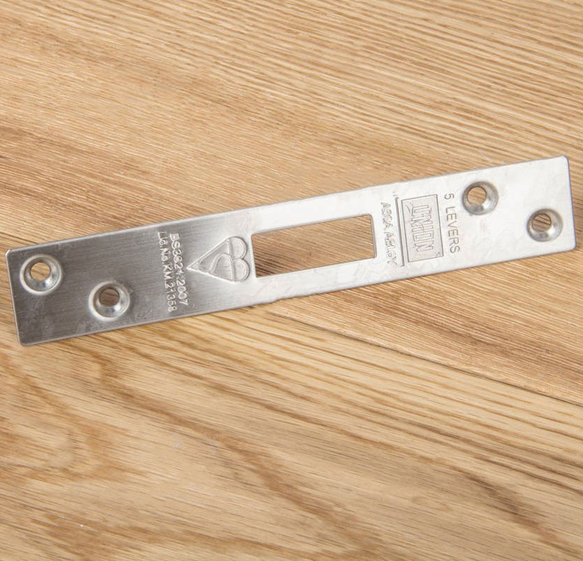 Union 2134 5 Lever Mortice Door Deadlock 79.5mm Satin Chrome Keyed To Differ