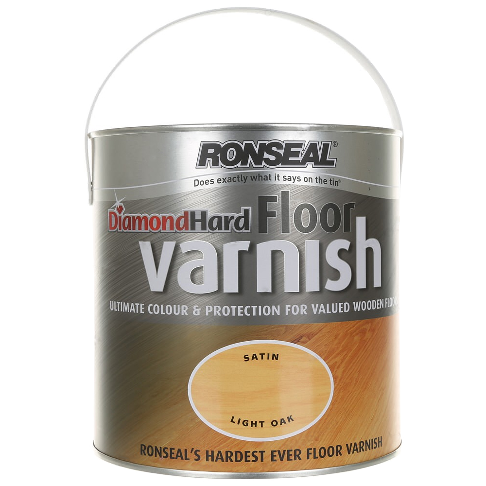 Ronseal Diamond Hard Floor Varnish Light Oak Satin 2 5l